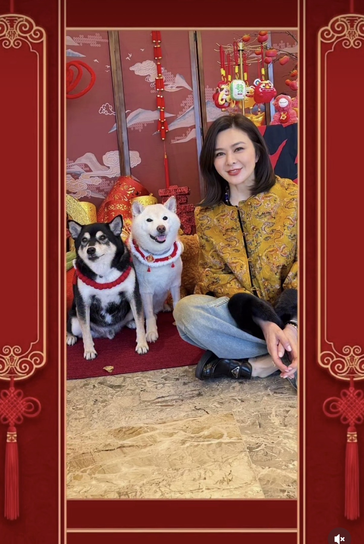 63岁关之琳春节聚餐，素雅装扮难掩优雅气质，香槟配鱼子酱会享受