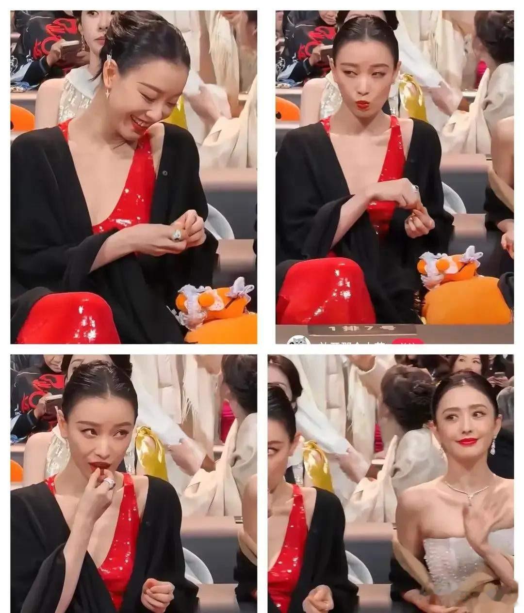 迪丽热巴倪妮同框撕破脸？倪妮翻白眼，热巴的表情才是亮点