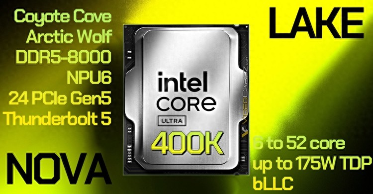 英特爾Nova Lake處理器完整規格曝光：支持DDR5 8000內存