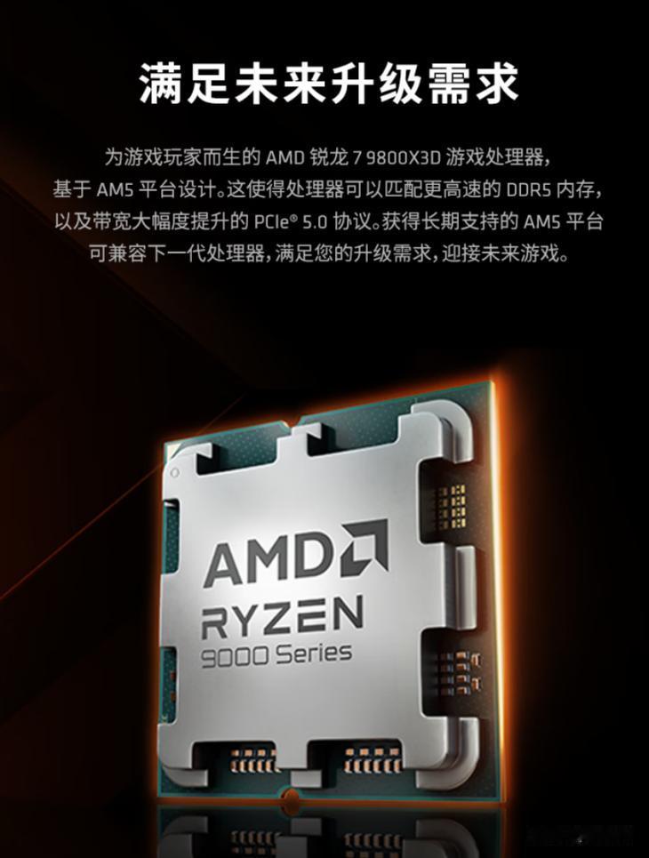 4月新游不用愁 AMD 銳龍7 9800X3D處理器助你暢玩