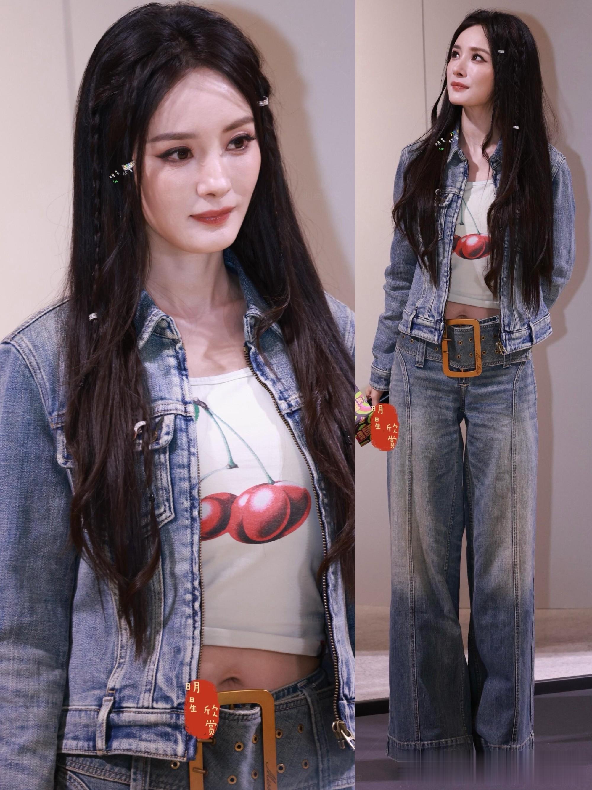 杨幂今日广州miss sixty线下活动视频和生图