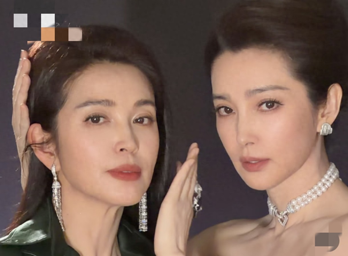 李冰冰晒与妹妹合影，妹妹李雪长相高级气质不输明星，和她太像了