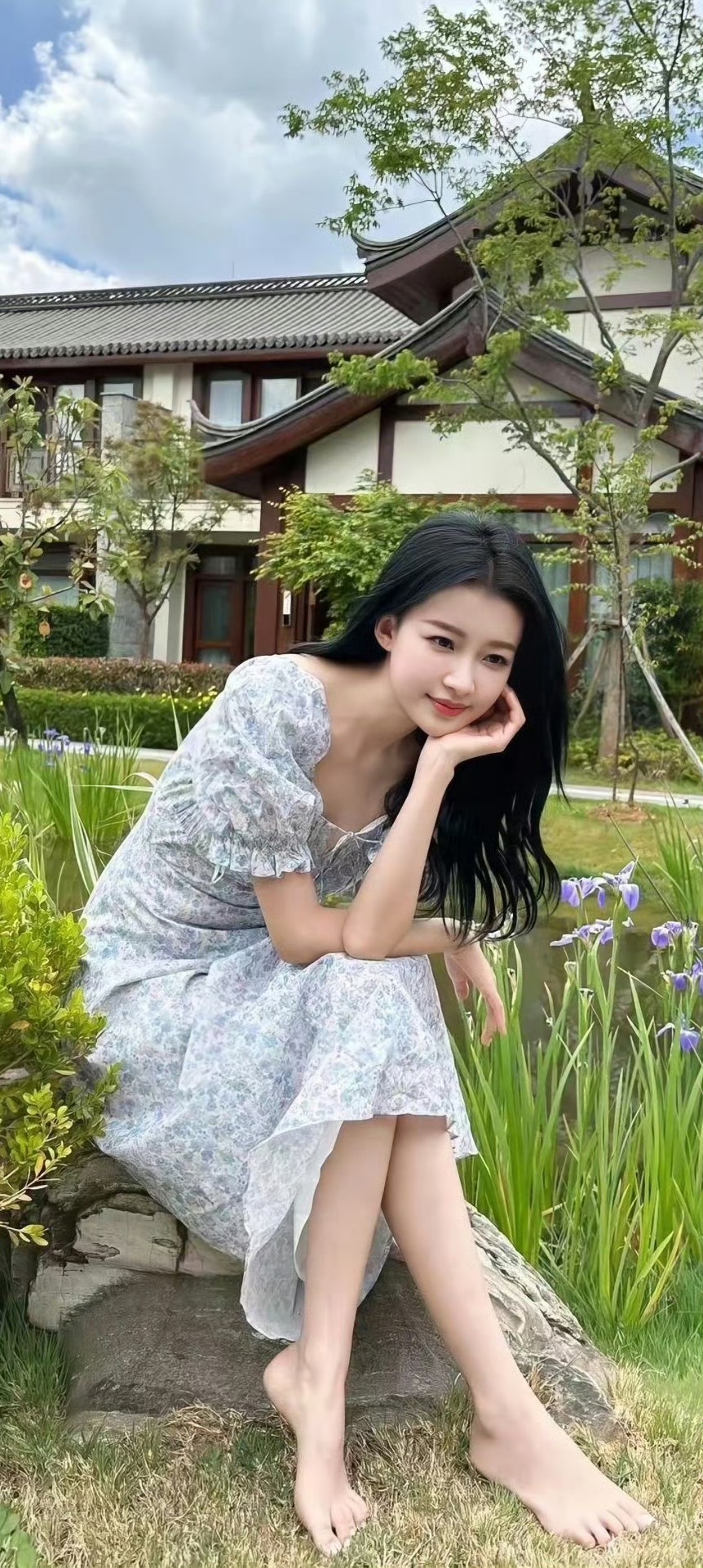 孙怡这太美了吧，光脚丫妆造真的好美。