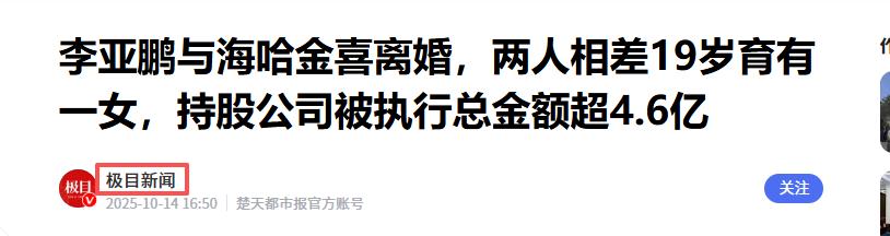 离婚近6个月，海哈金喜不再隐瞒，坦言心声，真让李亚鹏说对了