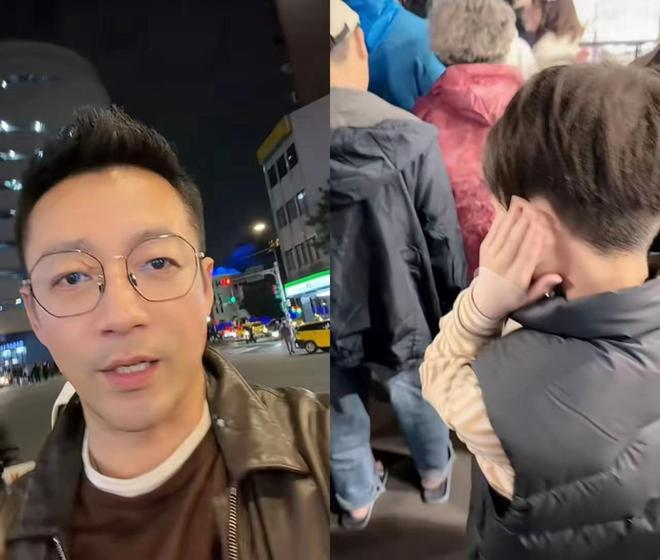 汪小菲更新动态，和箖箖逛夜市